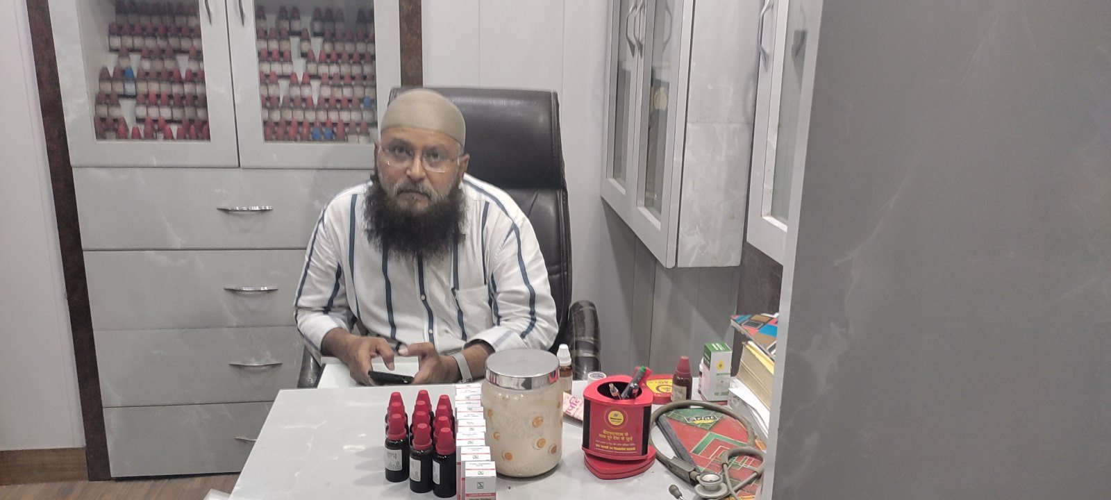 Dr. Mohd Adnan Farooqi at his clinic
